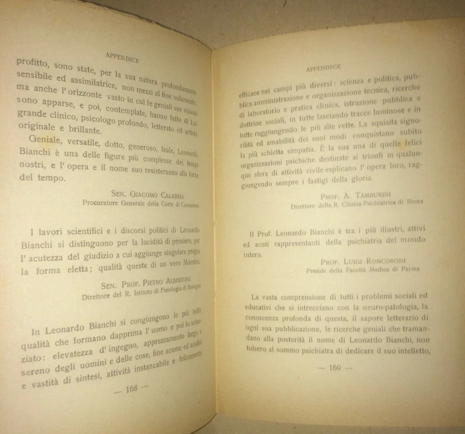 Medicina, Neurologia E Psichiatria Nel Sannio: Leonardo Bianchi (San Bartolomeo In Galdo)