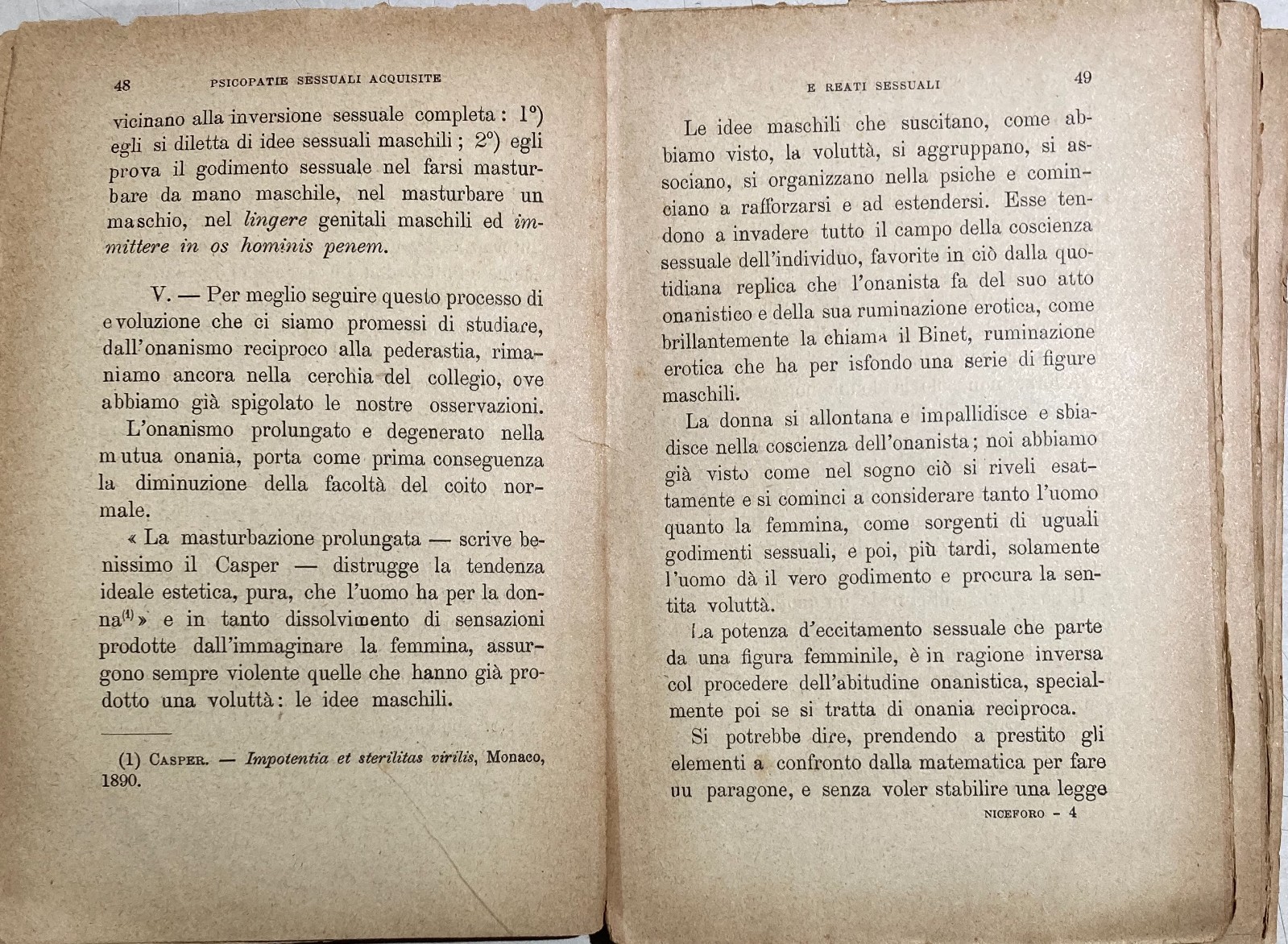 I Pervertimenti Sessuali: Medicina E Psichiatria   Alfredo Niceforo, 1897