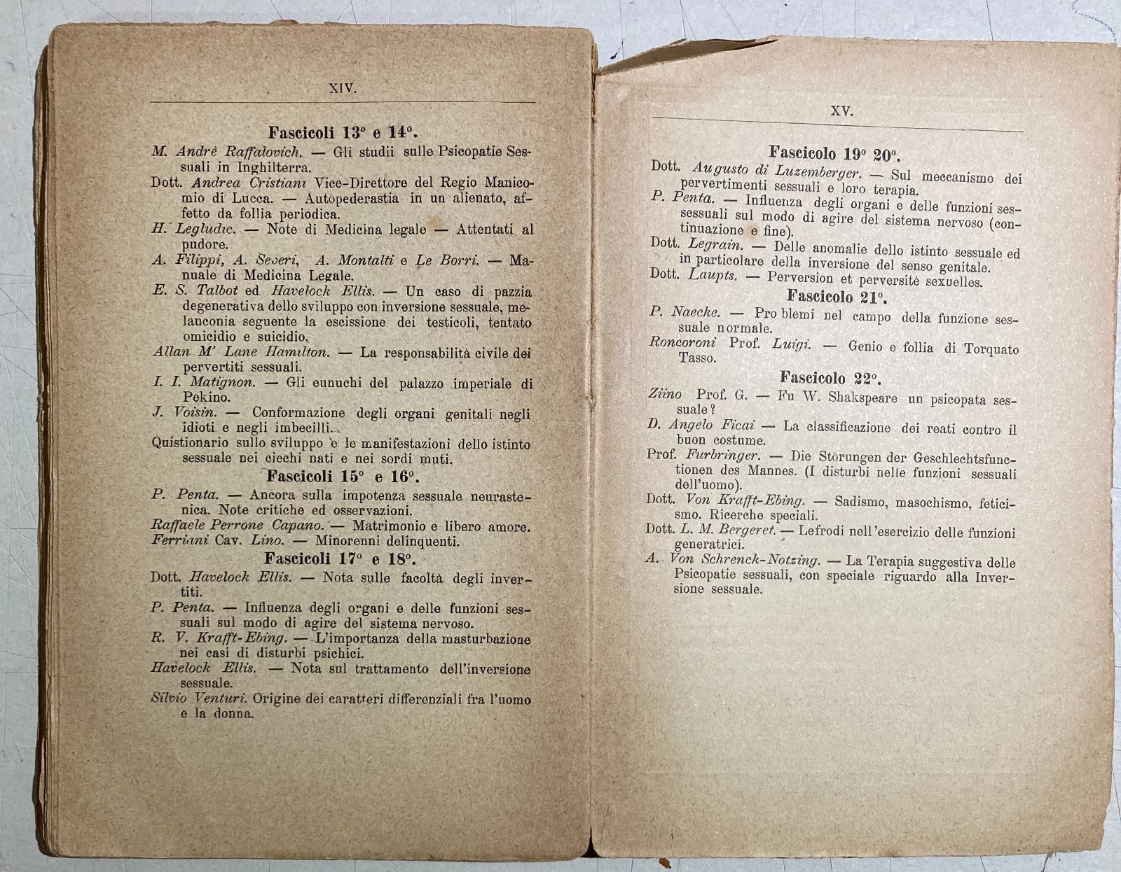 I Pervertimenti Sessuali: Medicina E Psichiatria   Alfredo Niceforo, 1897