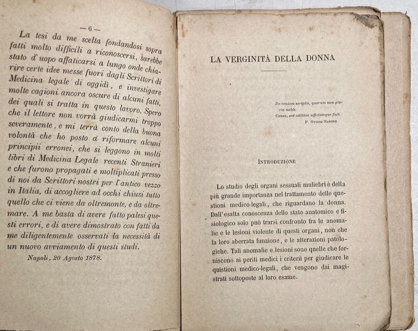 La Verginità Della Donna: Studi Sugli Organi Sessuali Muliebri In Rapporto Colla Medicina Legale
