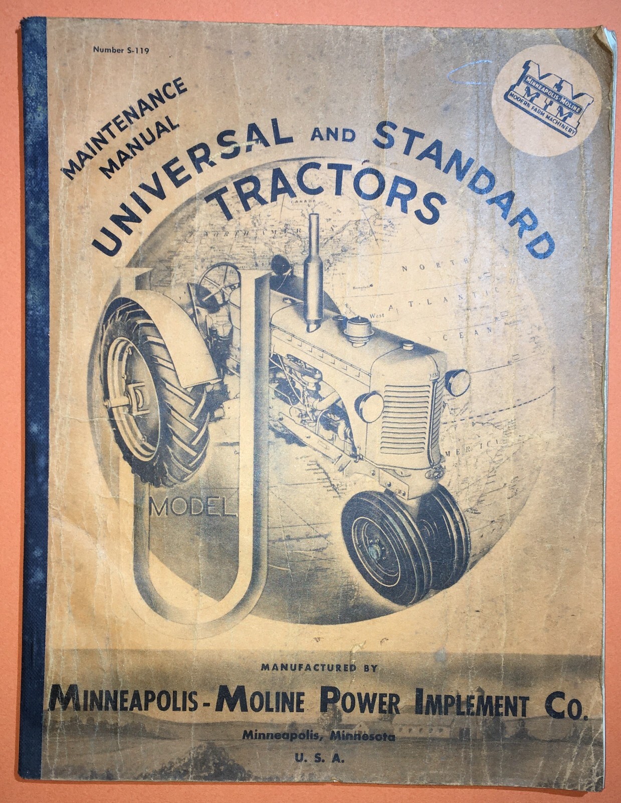Tecnica, Motori, Trattori, Agricoltura: Manuale Pubblicitario Minneapolis Moline, USA