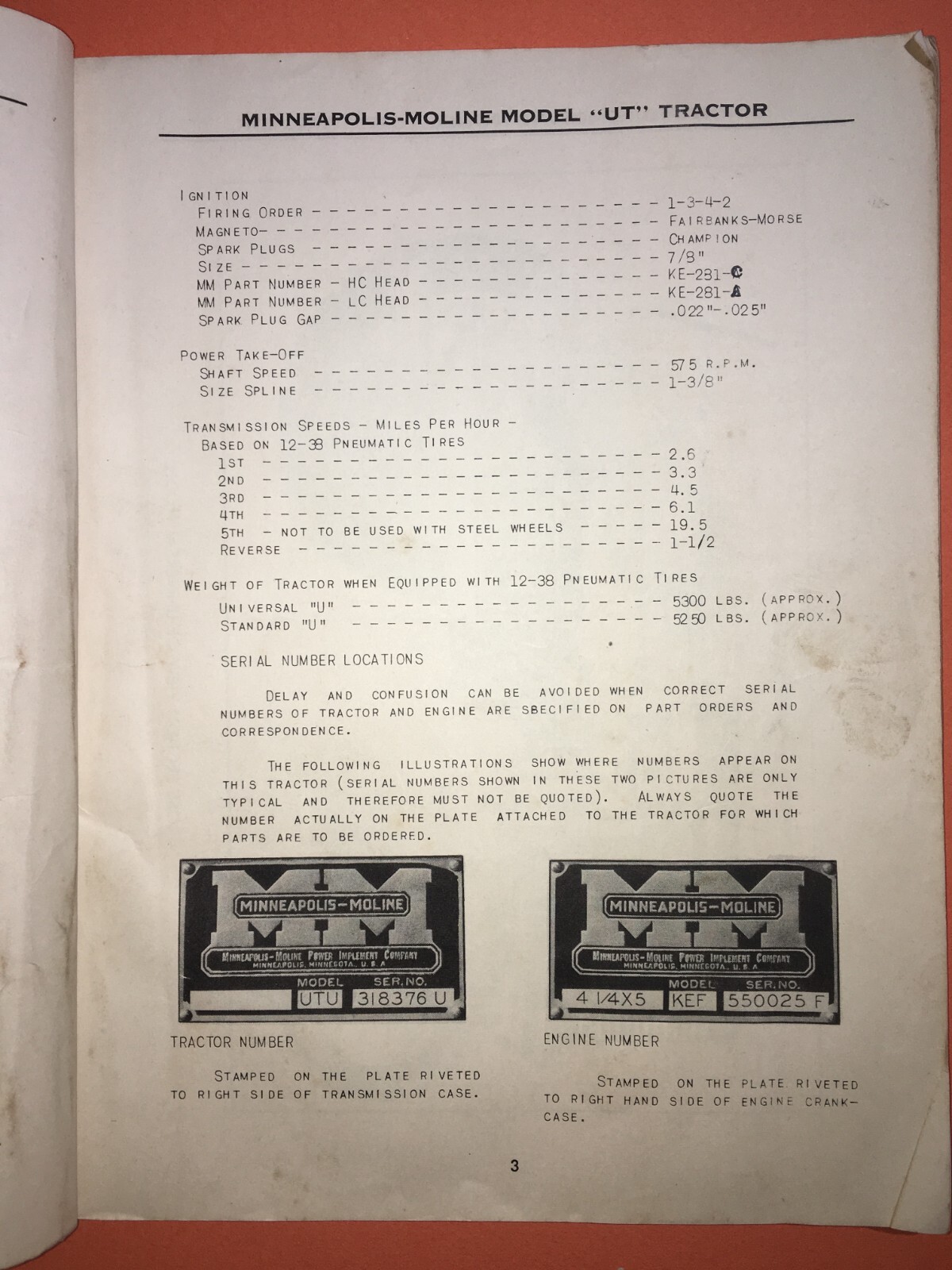 Tecnica, Motori, Trattori, Agricoltura: Manuale Pubblicitario Minneapolis Moline, USA