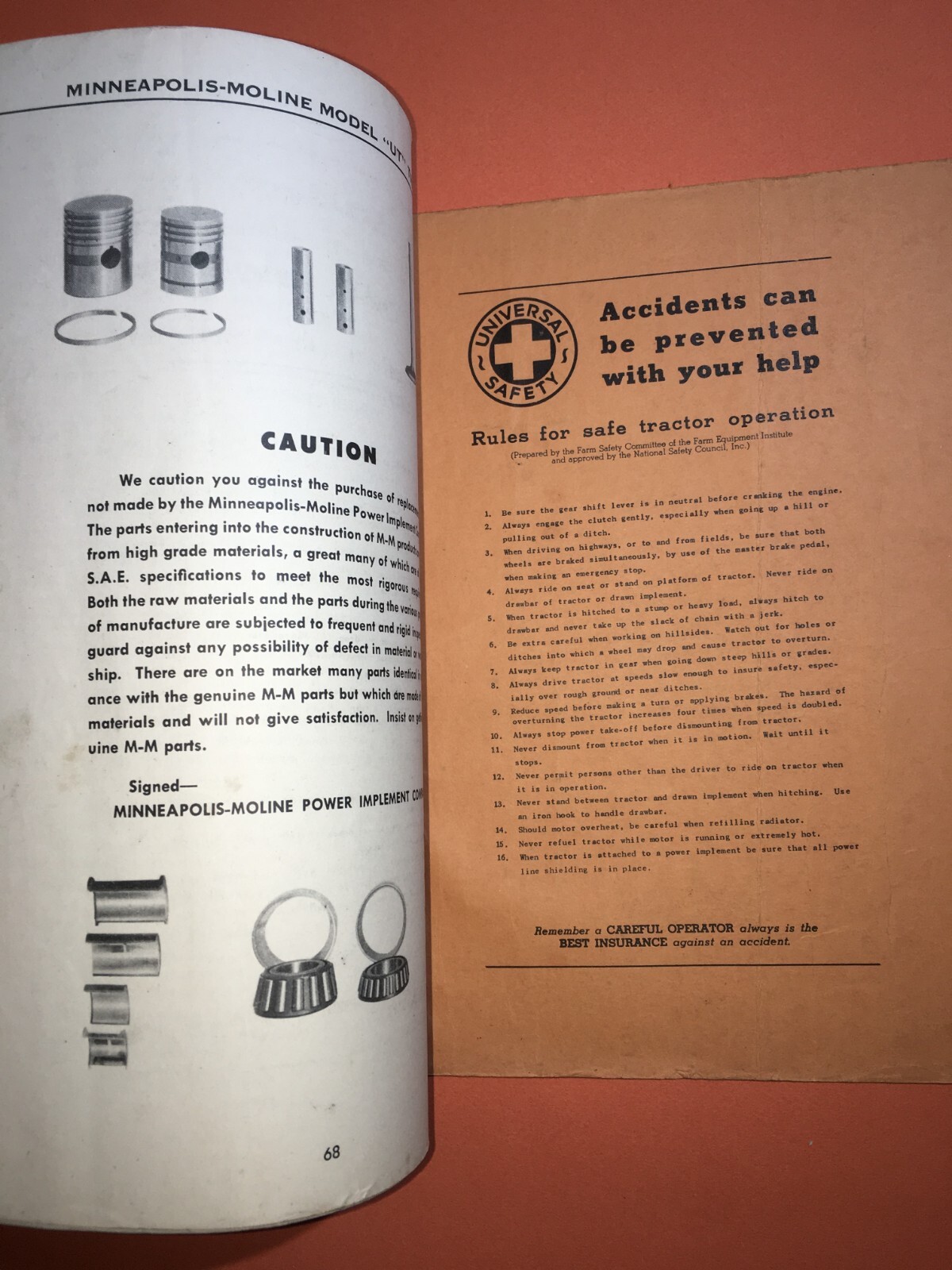 Tecnica, Motori, Trattori, Agricoltura: Manuale Pubblicitario Minneapolis Moline, USA