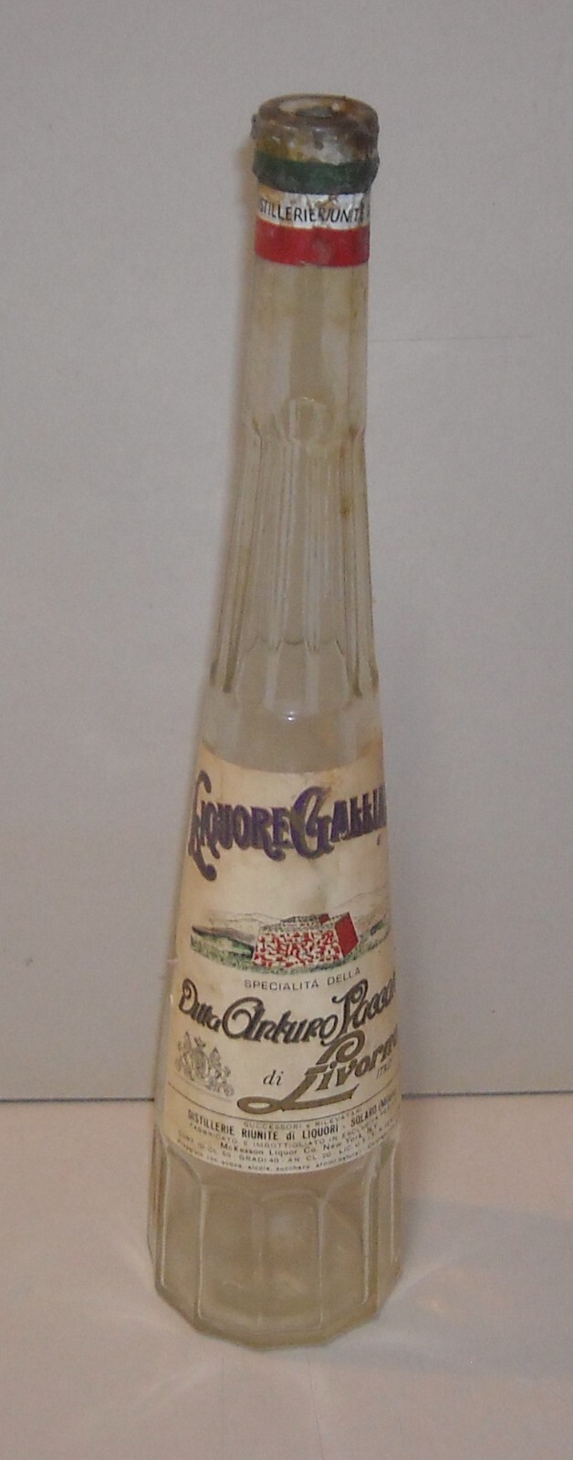 Bottiglia Pubblicitaria Distilleria Arturo Vaccari   Galliano (Livorno)