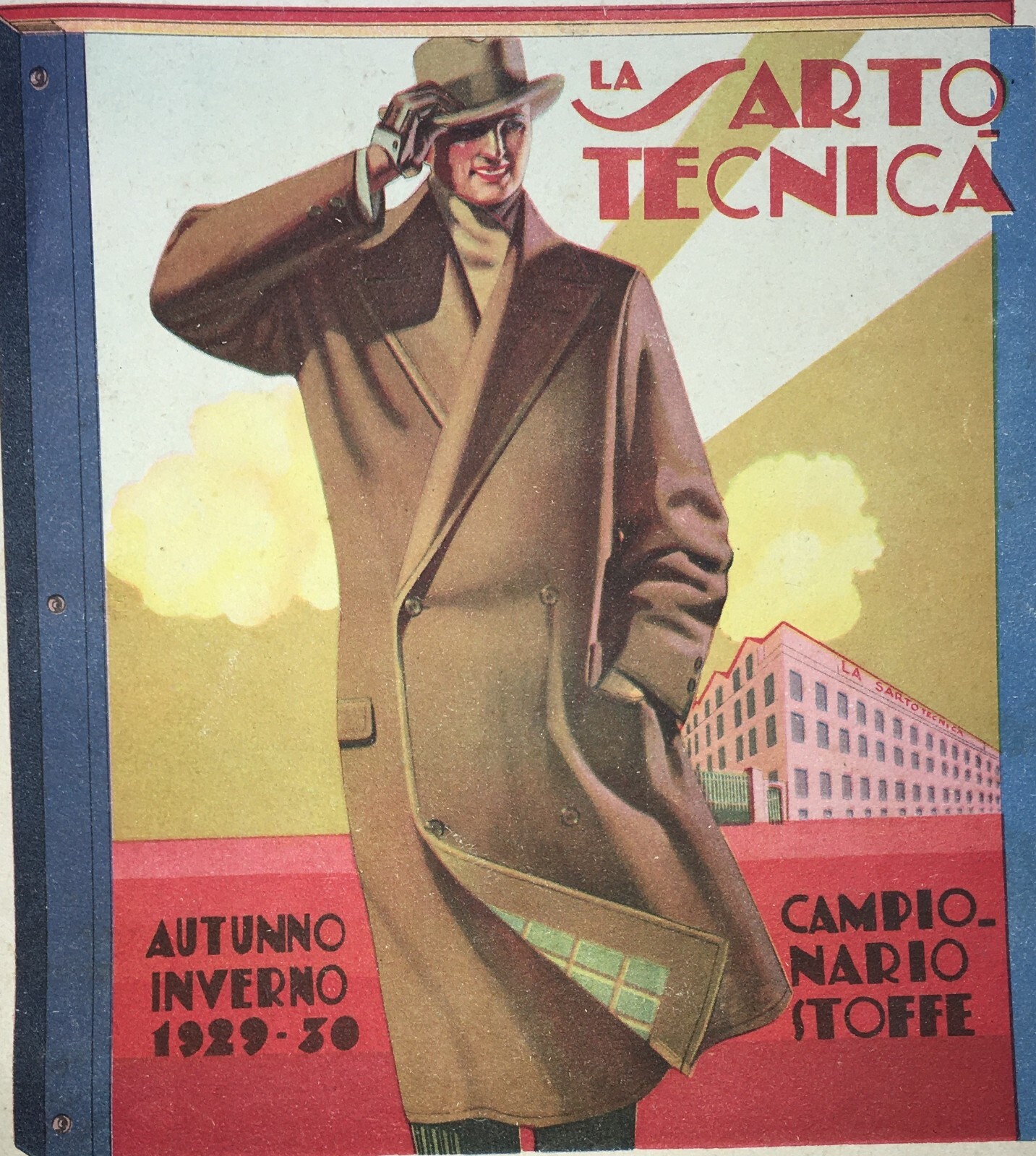 Moda   Abbigliamento Maschile   Milano   La Sartotecnica   Antica Pubblicità   1929