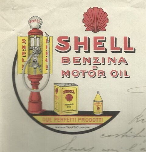 Marche, Porto S. Giorgio: Ing. Nicola Silenzi   Carburanti Shell, Motor Oil (1928)