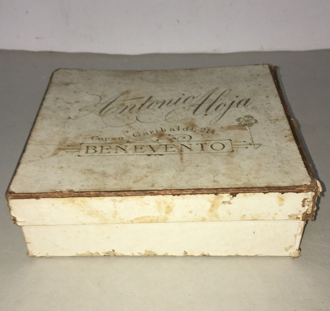 Sannio, Benevento: Antica Scatola Pubblicitaria Antonio Aloja   Colli Messina