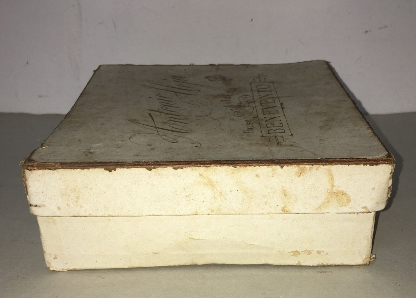 Sannio, Benevento: Antica Scatola Pubblicitaria Antonio Aloja   Colli Messina