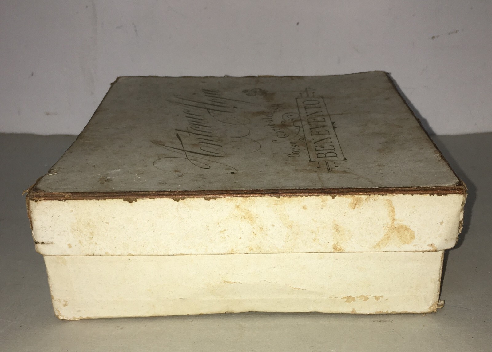 Sannio, Benevento: Antica Scatola Pubblicitaria Antonio Aloja   Colli Messina