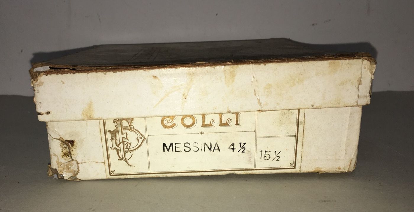 Sannio, Benevento: Antica Scatola Pubblicitaria Antonio Aloja   Colli Messina