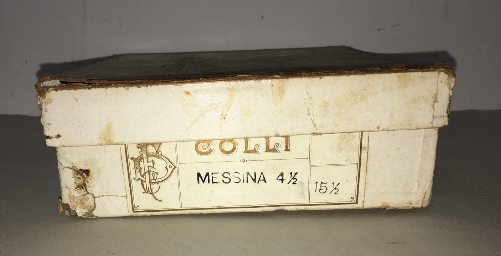 Sannio, Benevento: Antica Scatola Pubblicitaria Antonio Aloja   Colli Messina