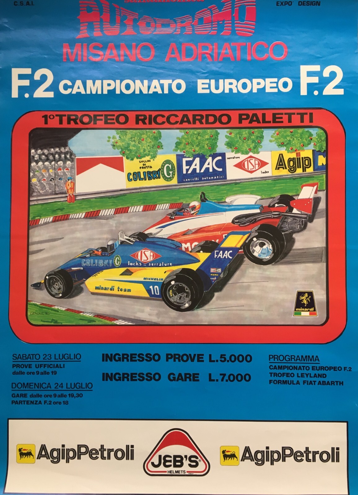 Automobilismo, Auto Da Corsa: Trofeo Riccardo Paletti, Misano Adriatico, Autodromo