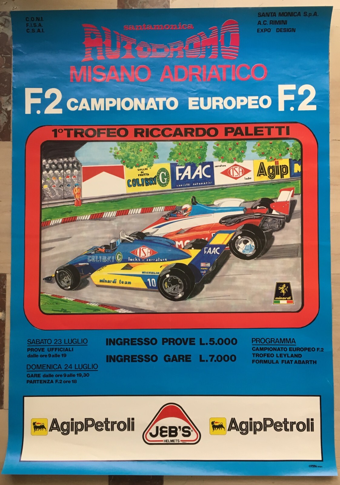 Automobilismo, Auto Da Corsa: Trofeo Riccardo Paletti, Misano Adriatico, Autodromo