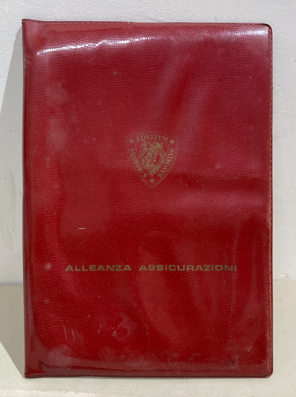 Alleanza Assicurazioni: Astuccio Porta Polizze Pubblicitario Con San Giorgio