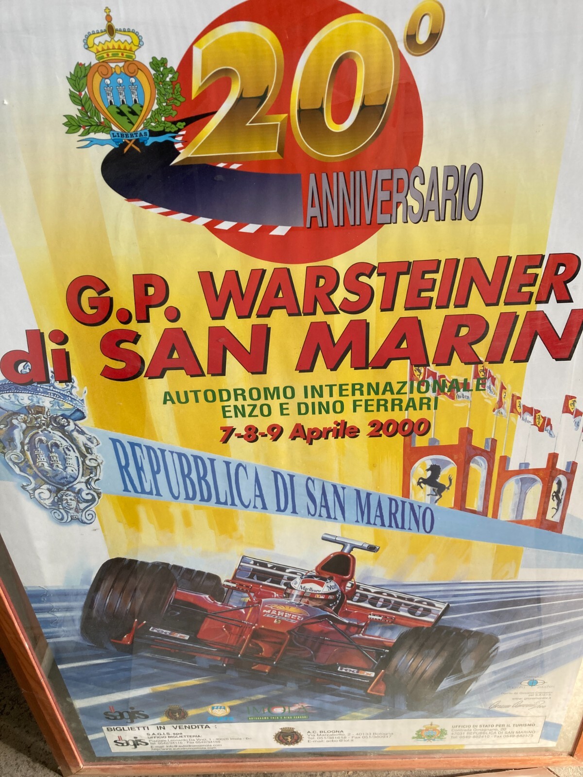 Automobilismo, Auto Da Corsa, Gran Premio Ferrari San Marino, Grande Manifesto