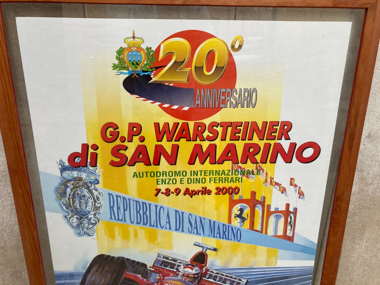 Automobilismo, Auto Da Corsa, Gran Premio Ferrari San Marino, Grande Manifesto