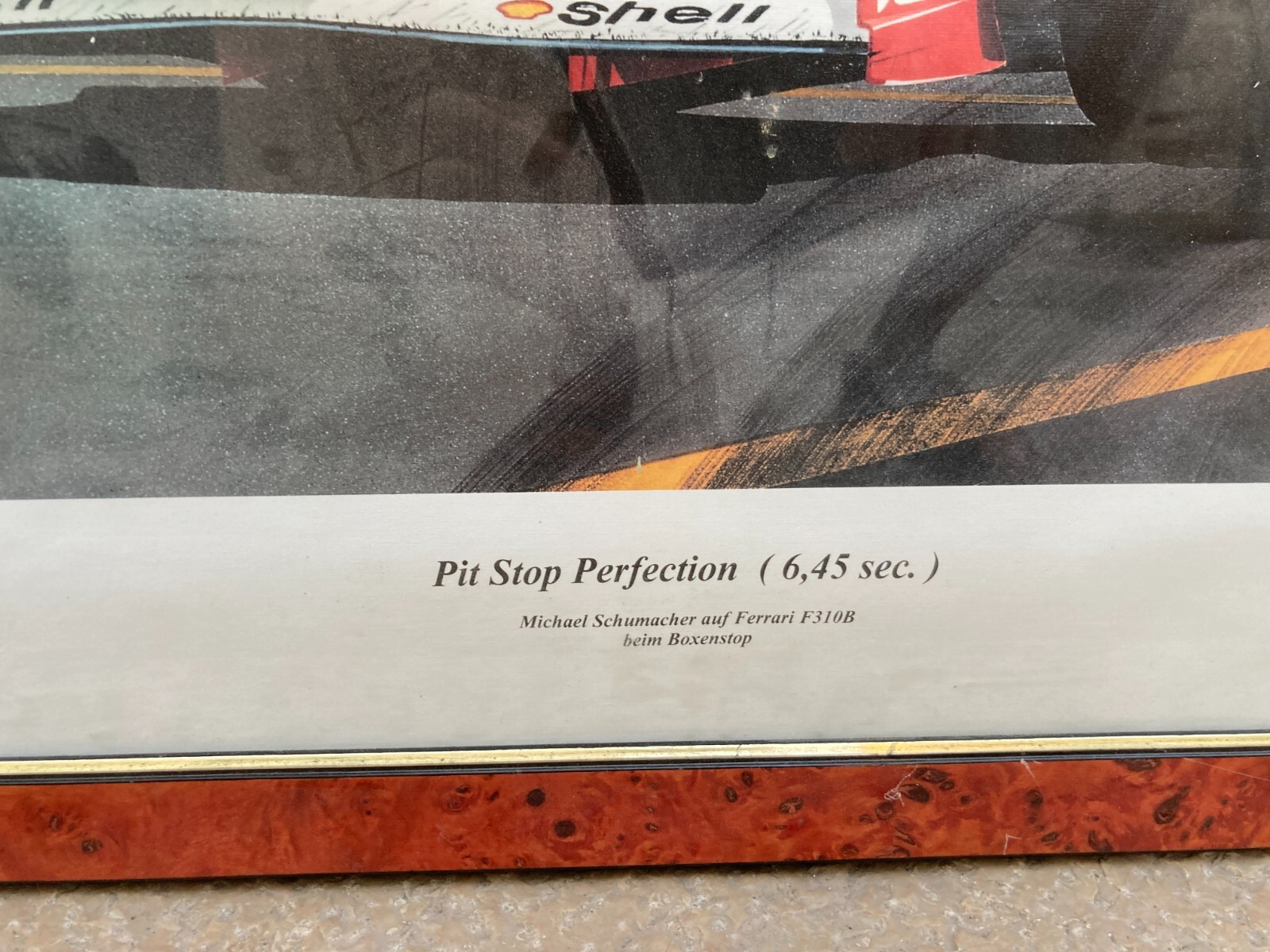 Michael Schumacher Su Ferrari F 310 B, Manifesto Di Heinz Wagner