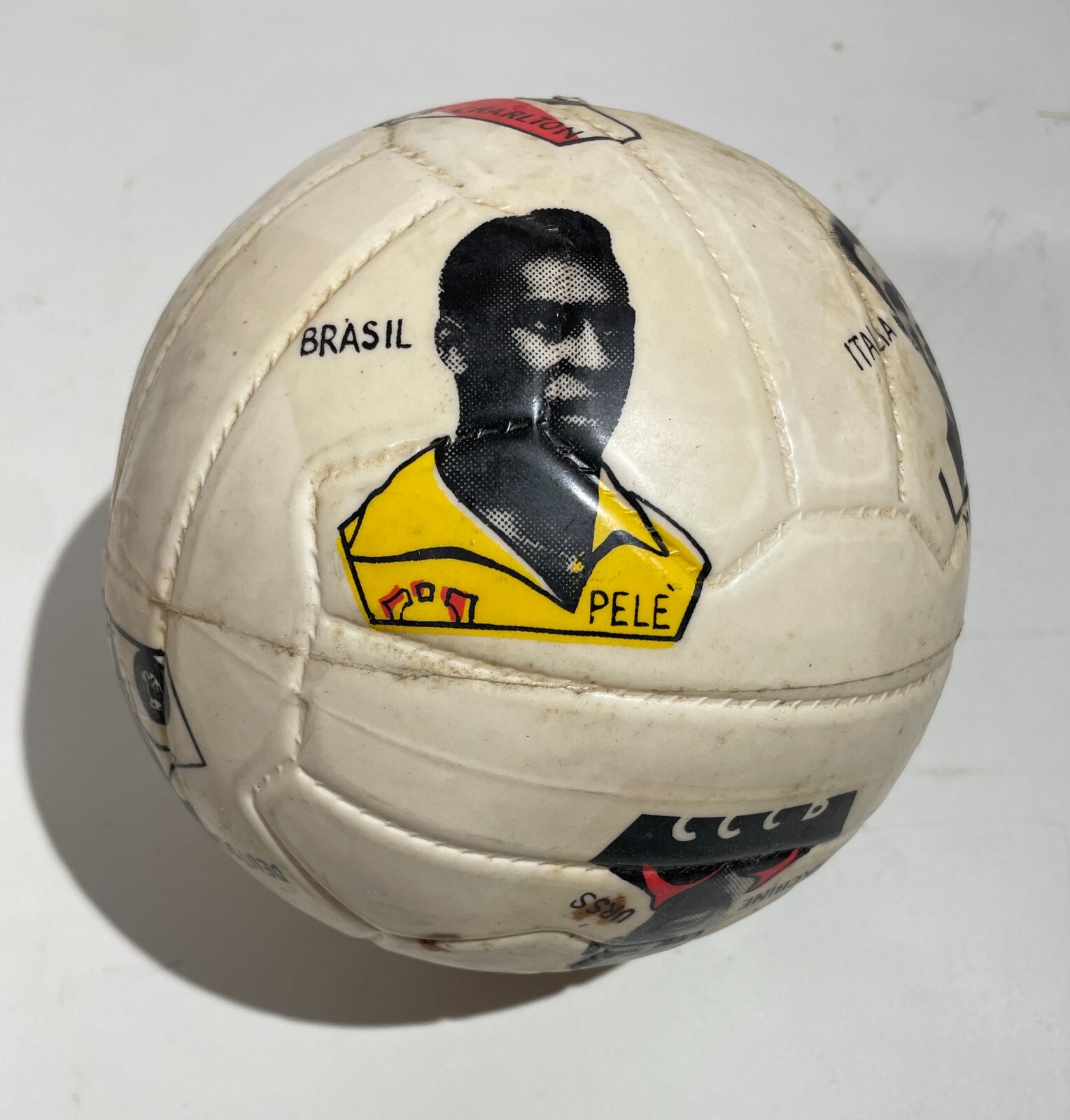 Calcio, Calciatori, Pallone Pubblicitario d'Epoca Da Collezione, Campioni Del Mondo