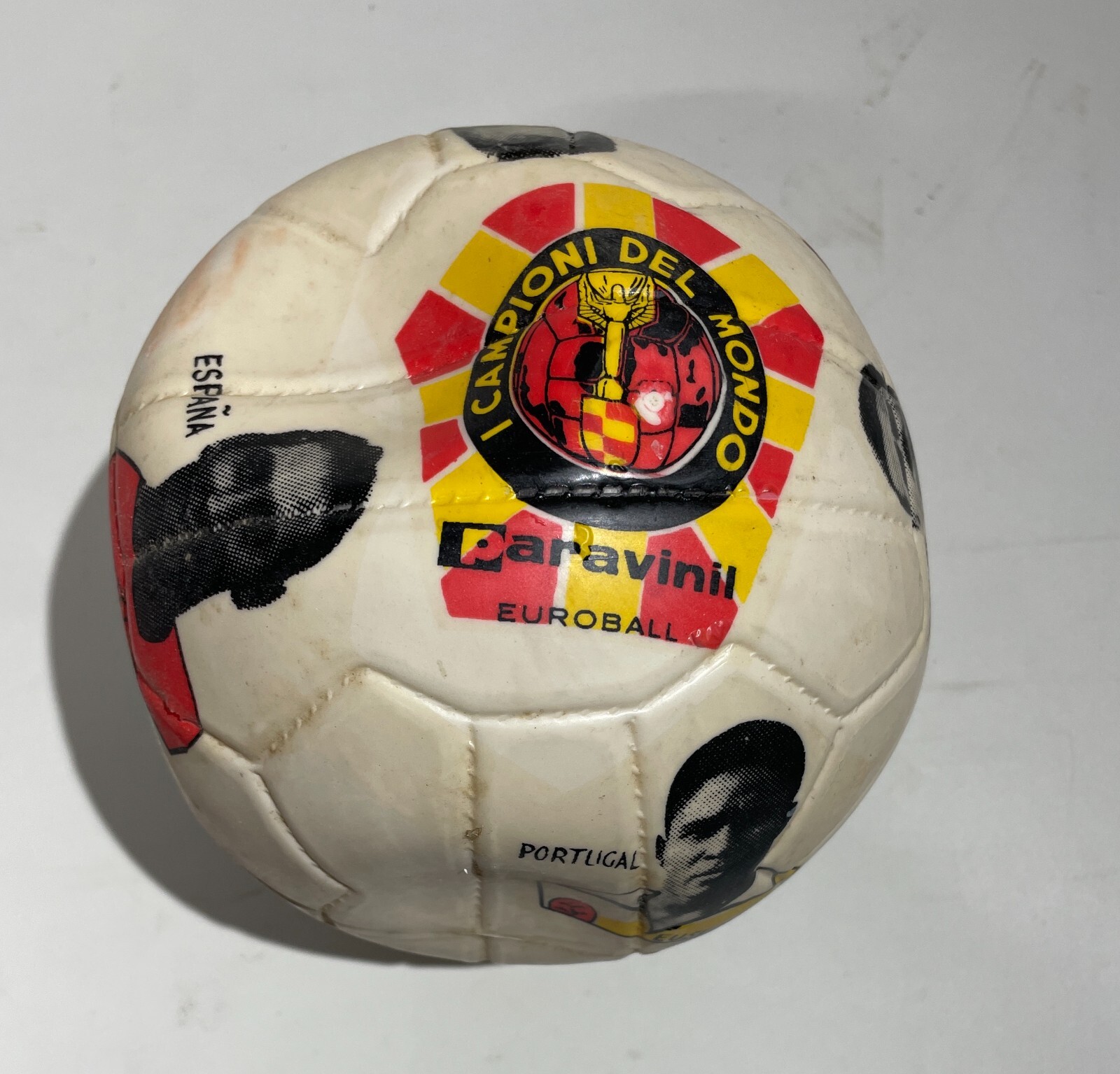 Calcio, Calciatori, Pallone Pubblicitario d'Epoca Da Collezione, Campioni Del Mondo