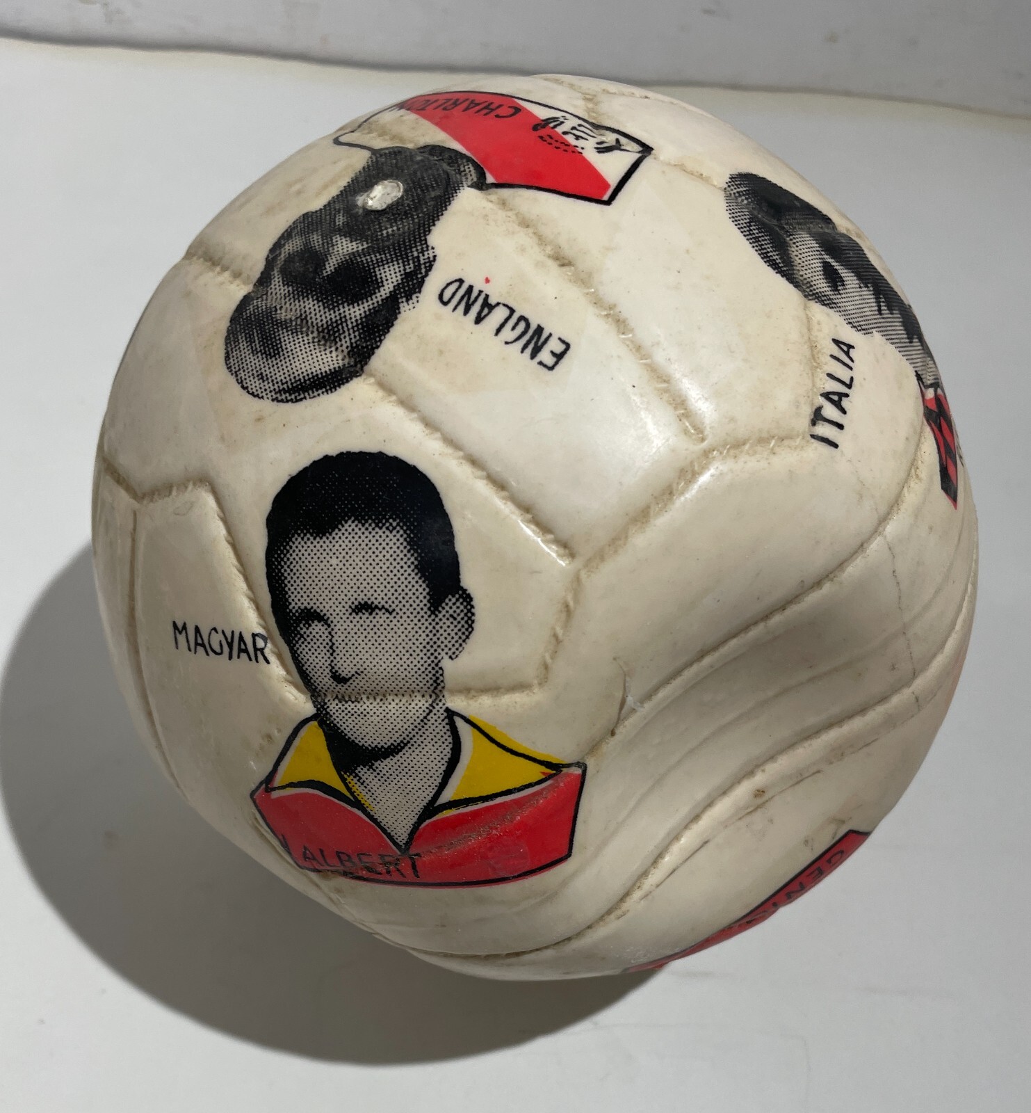 Calcio, Calciatori, Pallone Pubblicitario d'Epoca Da Collezione, Campioni Del Mondo