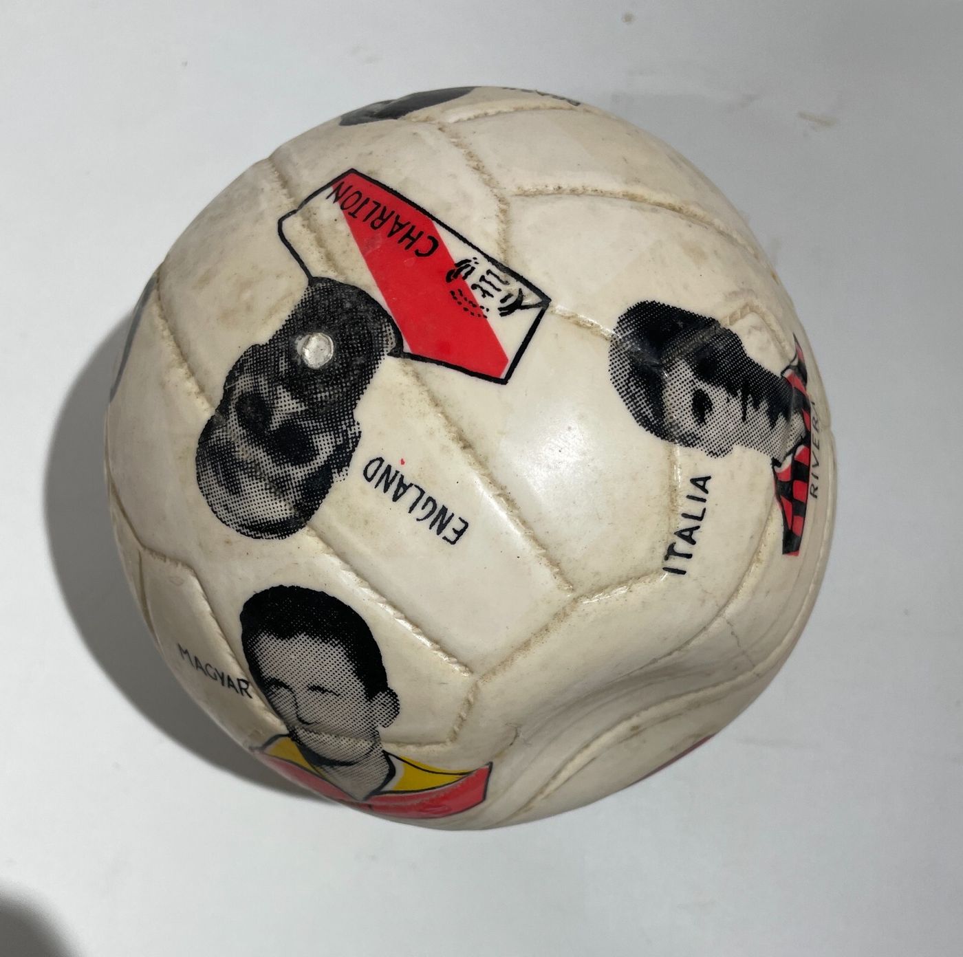 Calcio, Calciatori, Pallone Pubblicitario d'Epoca Da Collezione, Campioni Del Mondo
