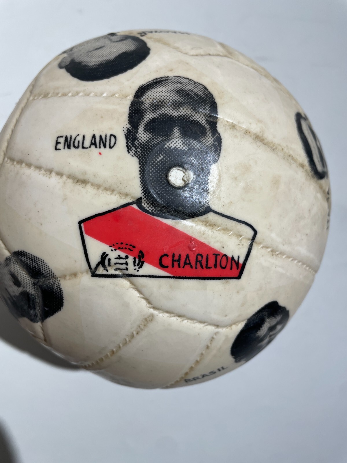 Calcio, Calciatori, Pallone Pubblicitario d'Epoca Da Collezione, Campioni Del Mondo