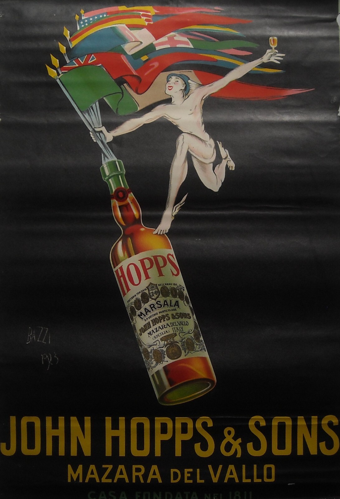 Distilleria Liquori, Arte Allegorica E Grafica Pubblicitaria Di Bazzi, Bologna