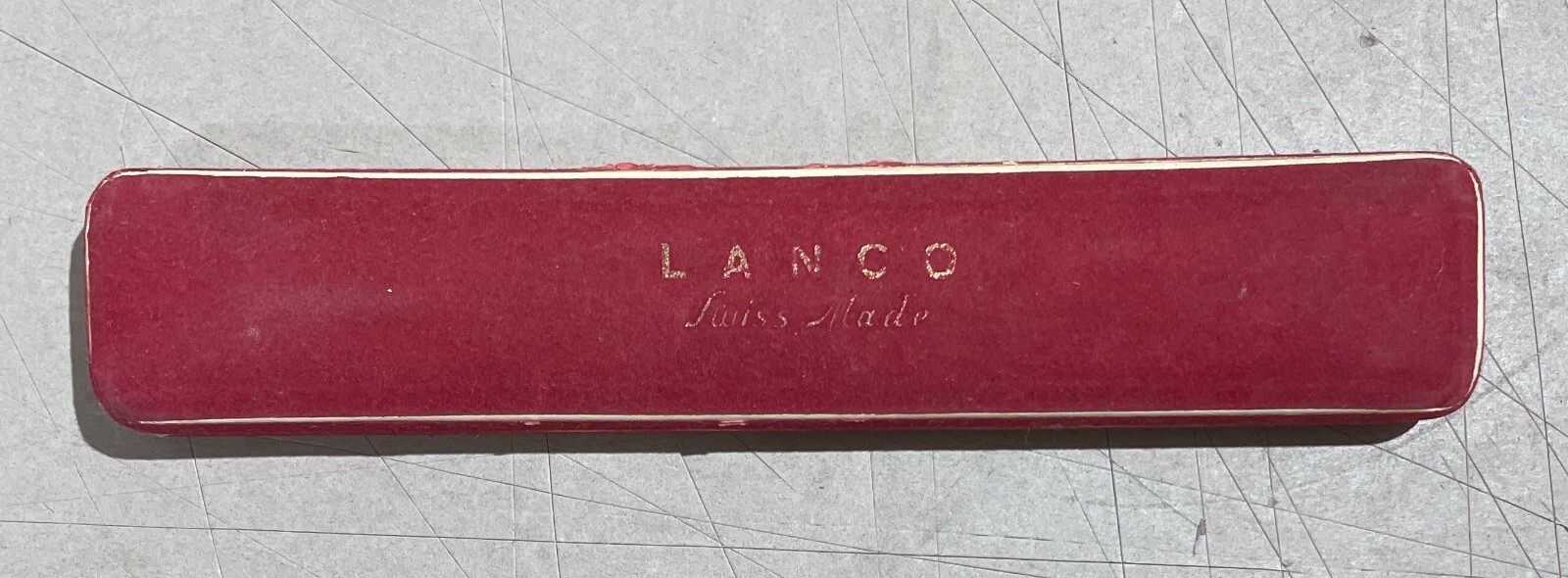 Astuccio Per Orologio Marcato Lanco, Da Collezione E Pubblicitario