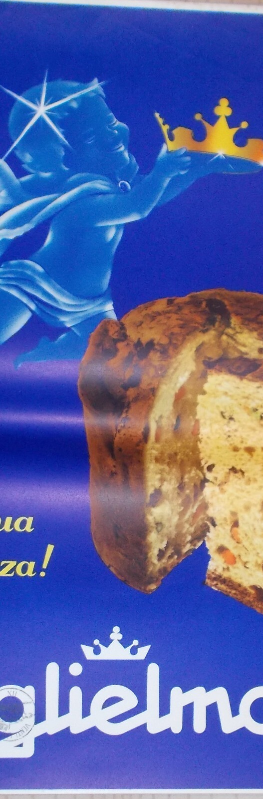 Locandina Pubblicitaria Dolciaria Guglielmone, Panettone "Il Re Dei Panettoni"