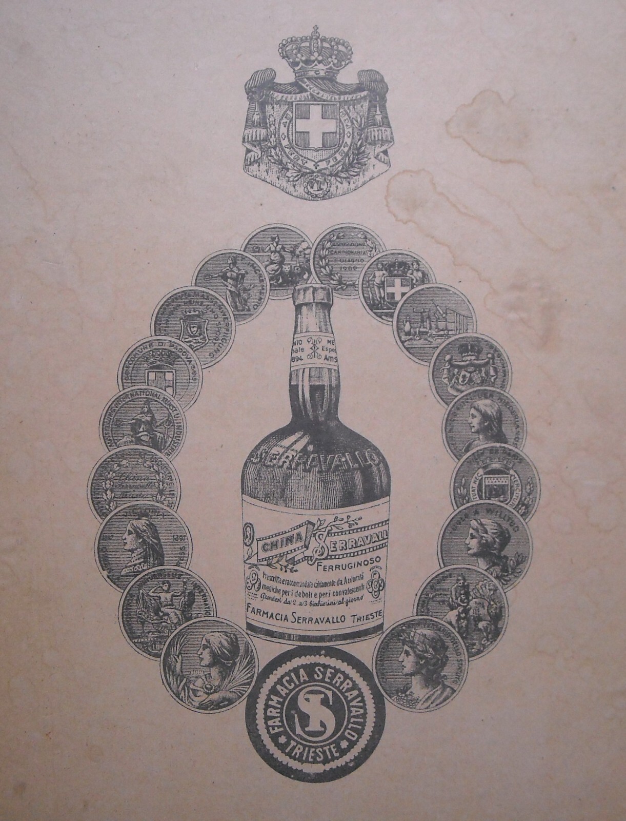 Liquori Tonico China Serravallo Trieste Barcola Pubblicitaria Udine Medaglie