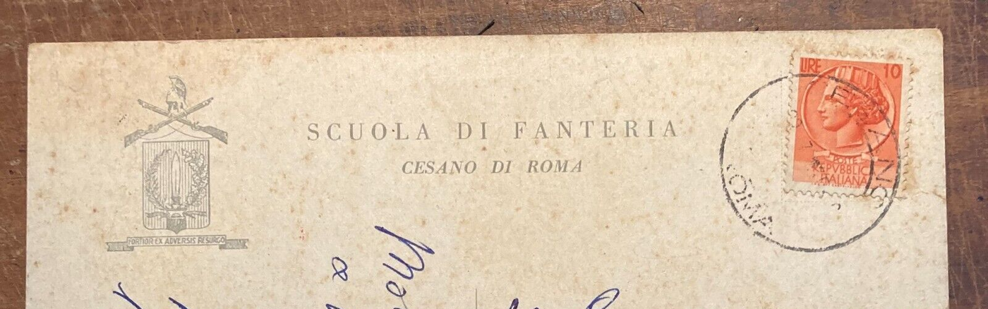 Militaria, Fanteria, Cesano Di Roma, Illustrazione Pubblicitaria Futurista, Bandiera
