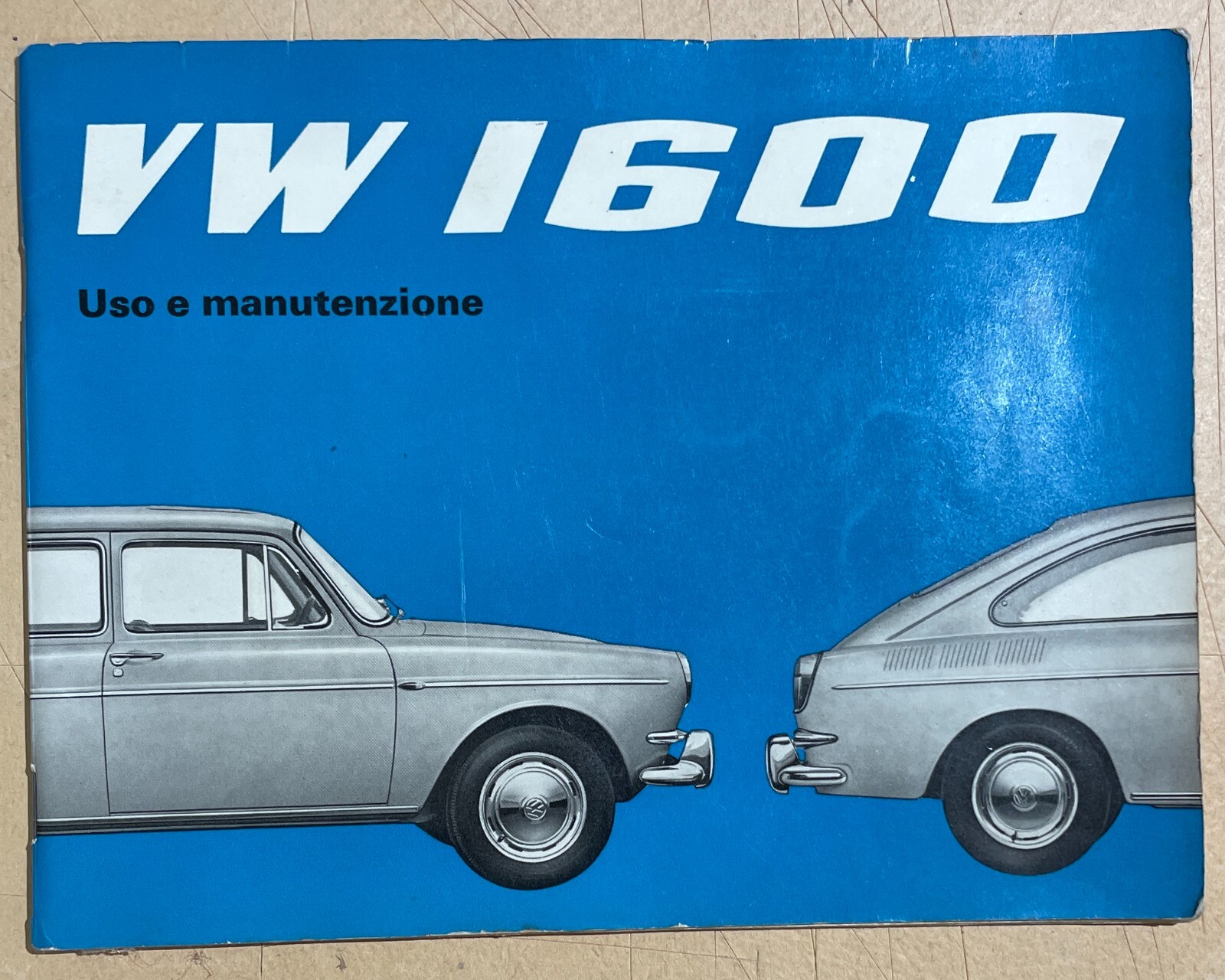 Libretto Uso E Manutenzione Volkswagen 1600, 1965
