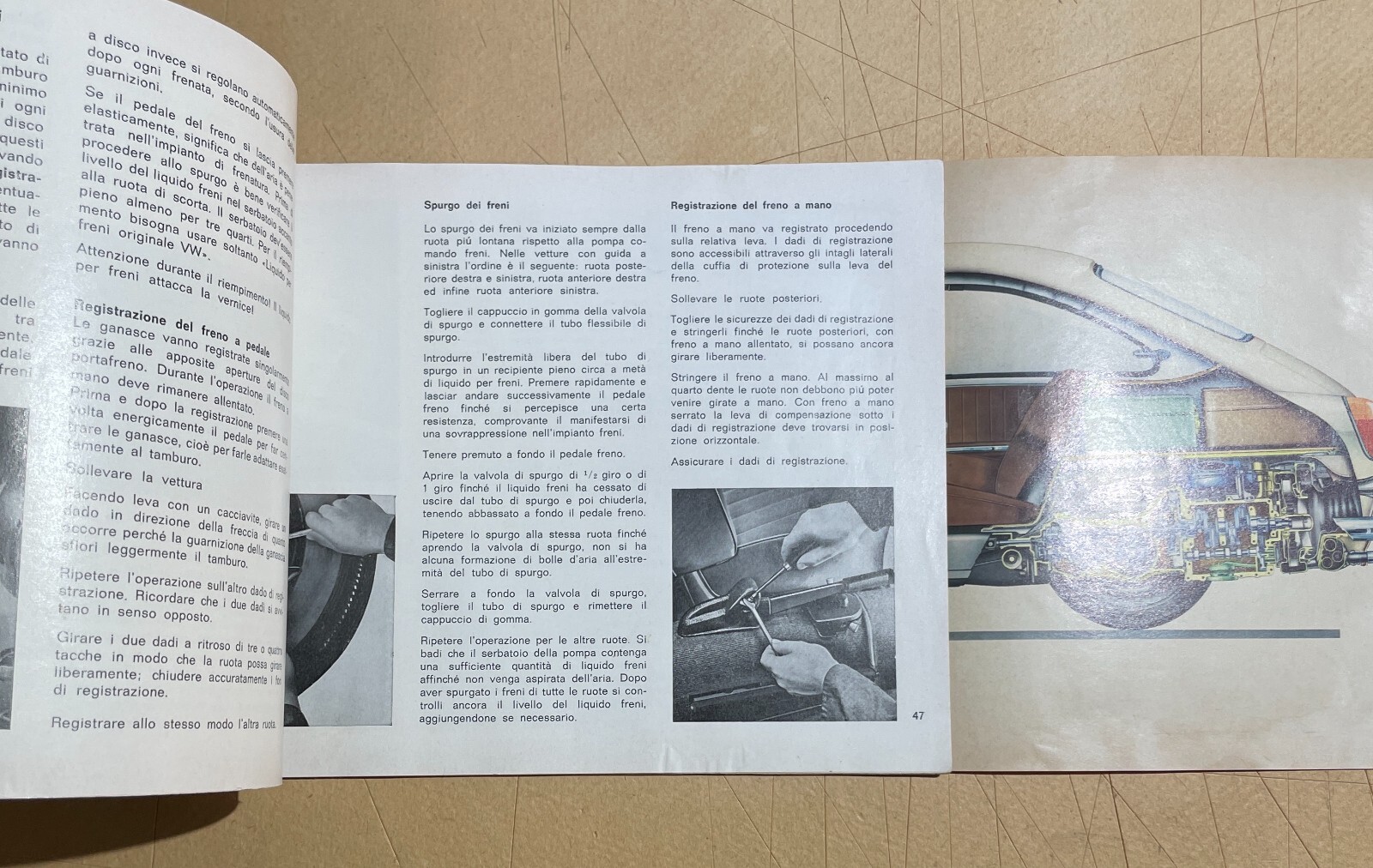 Libretto Uso E Manutenzione Volkswagen 1600, 1965