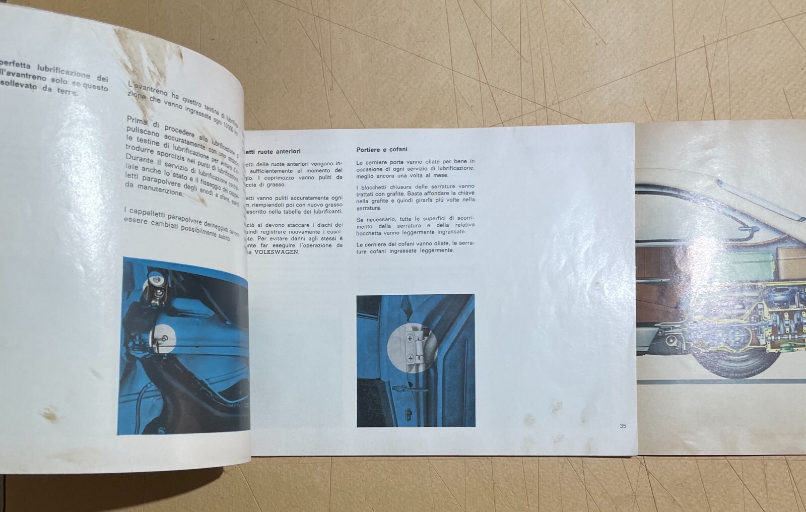 Libretto Uso E Manutenzione Volkswagen 1600, 1965