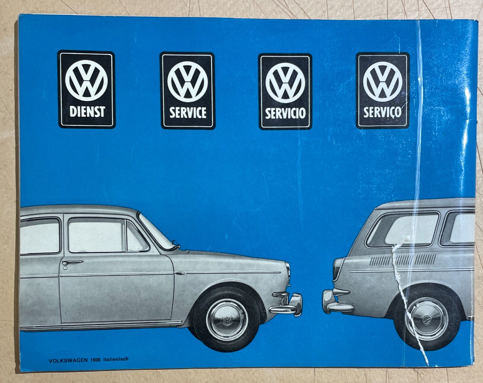 Libretto Uso E Manutenzione Volkswagen 1600, 1965