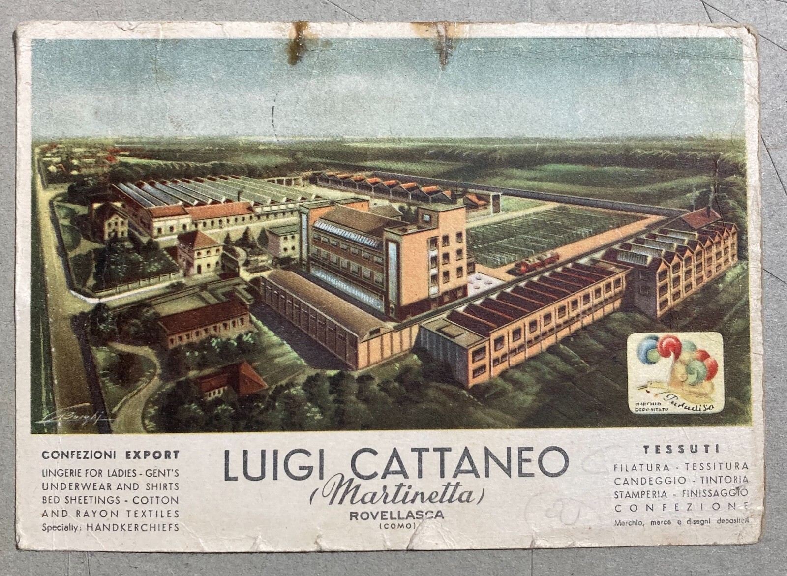 Tessuti, Confezioni E Moda, Cattaneo Martinetta, Rovellasca, Como, Stabilimento