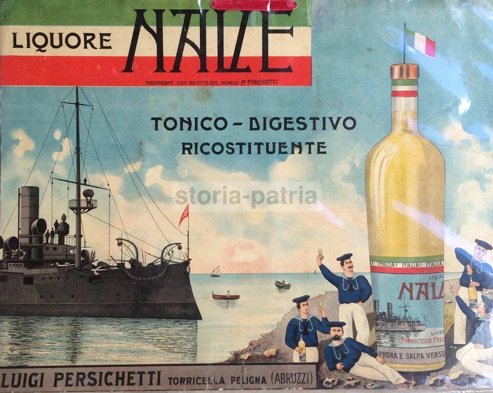 Liquore Nave   Pannello Pubblicitario Artistico Della Ditta Luigi Persichetti