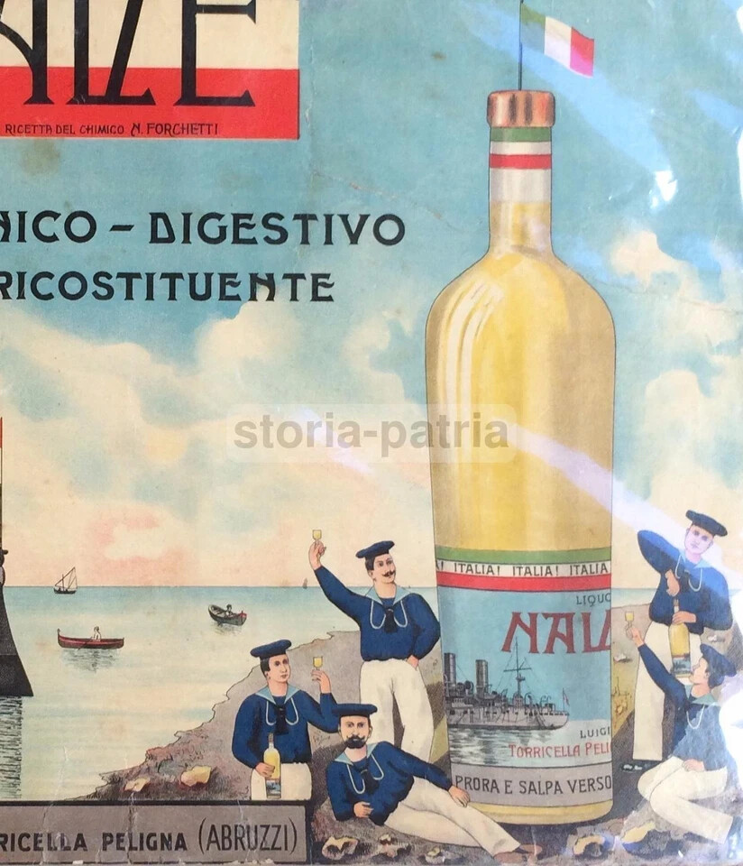 Liquore Nave   Pannello Pubblicitario Artistico Della Ditta Luigi Persichetti