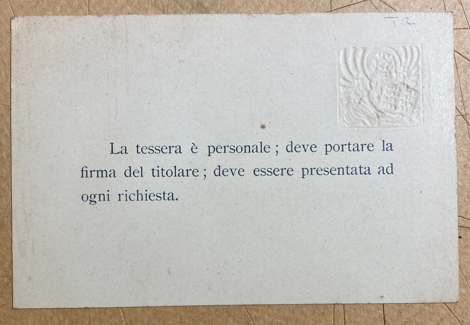1895 Prima Esposizione Internazionale d'Arte Di Venezia: Tessera Di Abbonamento Anna Mutinelli