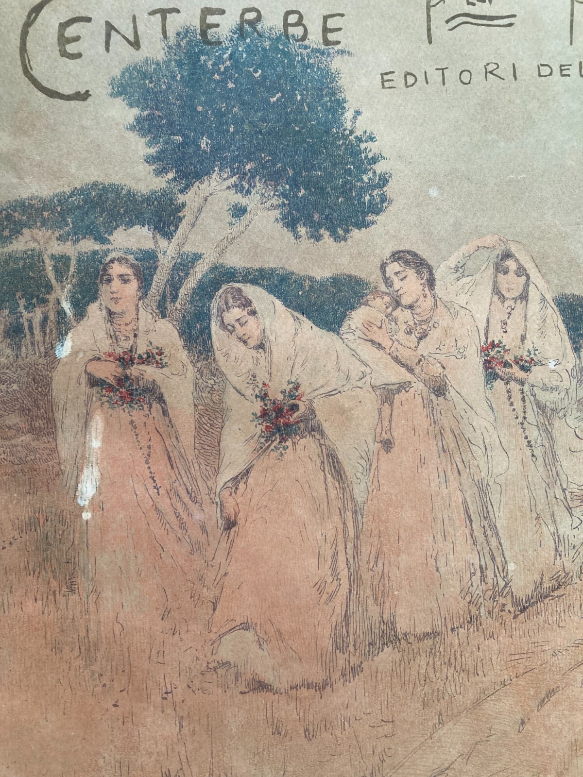 Abruzzo, Popoli: Arte Pubblicitaria d'Epoca Centerbe Pascale   Basilio Cascella