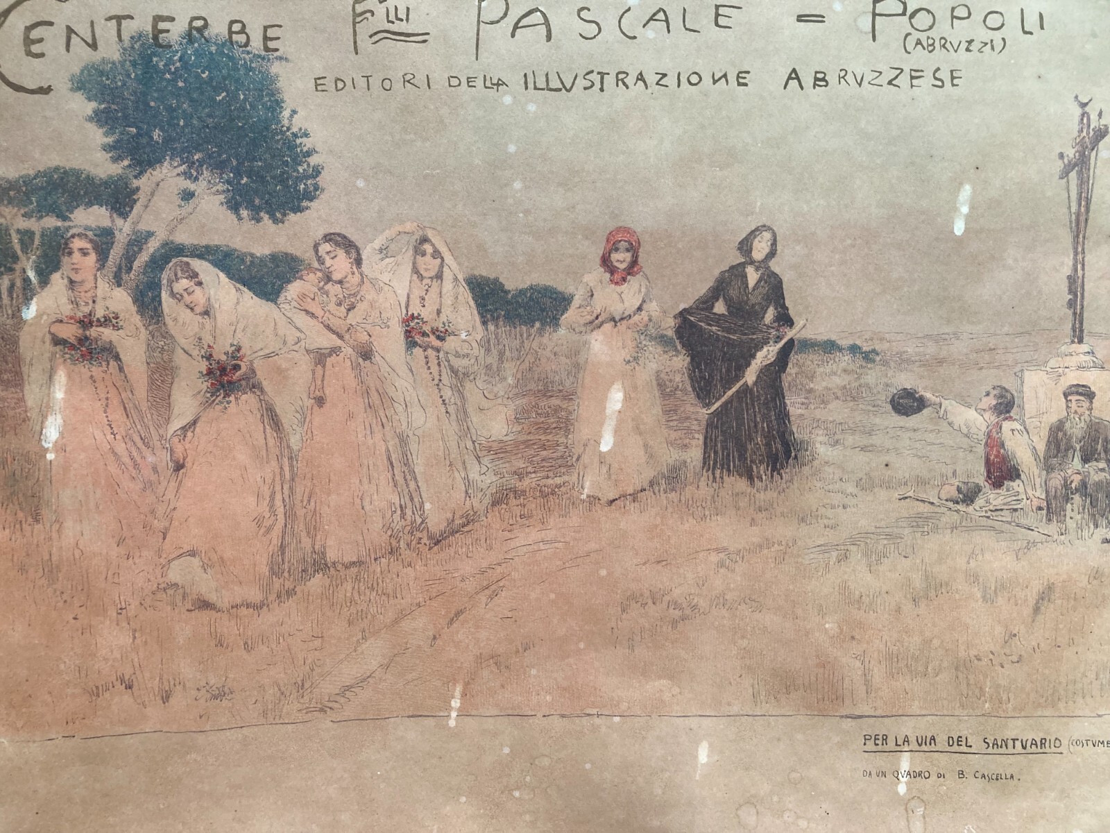 Abruzzo, Popoli: Arte Pubblicitaria d'Epoca Centerbe Pascale   Basilio Cascella