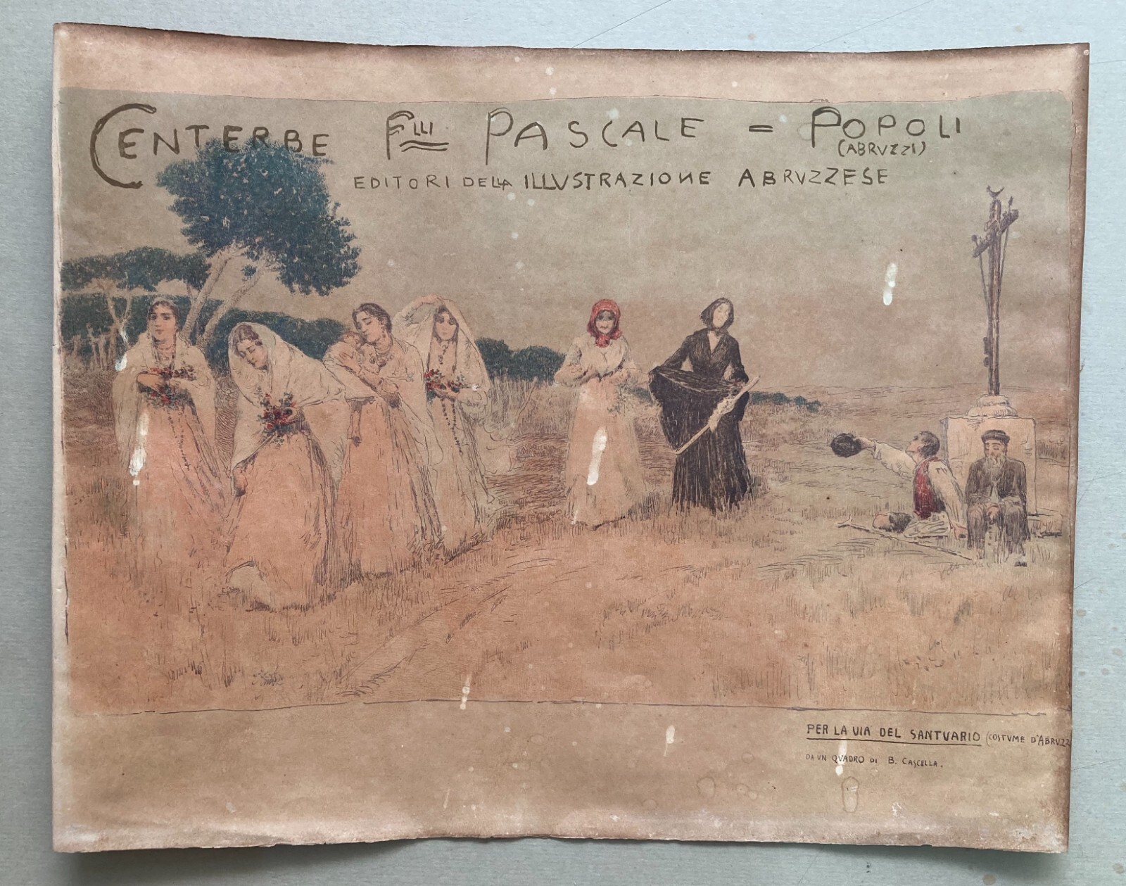 Abruzzo, Popoli: Arte Pubblicitaria d'Epoca Centerbe Pascale   Basilio Cascella
