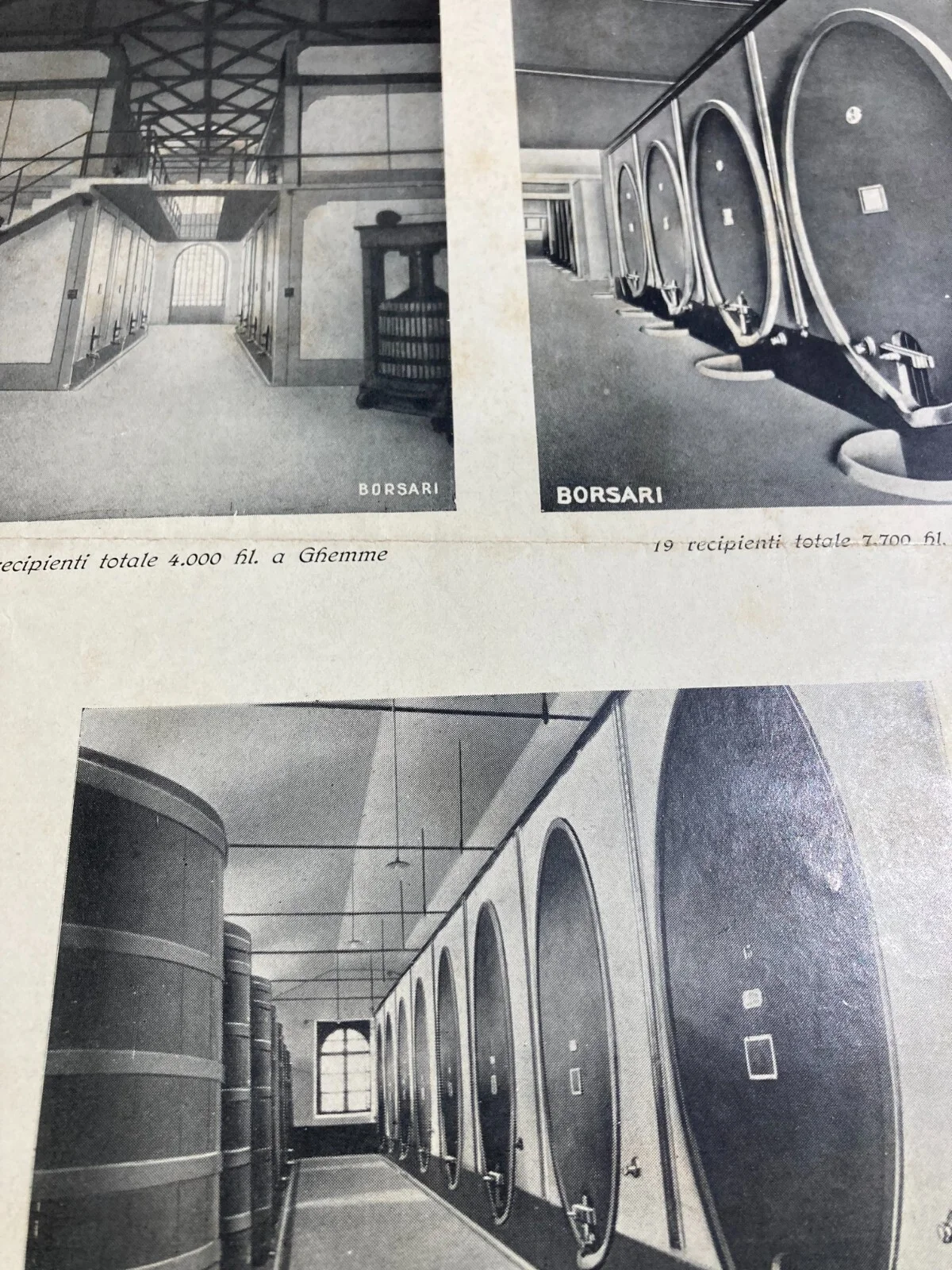 Borsari & C. Milan: Reinforced Concrete Barrels and Tanks, Advertising Leaflet