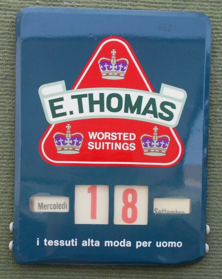 Moda Maschile, Abbigliamento, Tessuti, Filati: E. Thomas Worsted Suiting, Datario