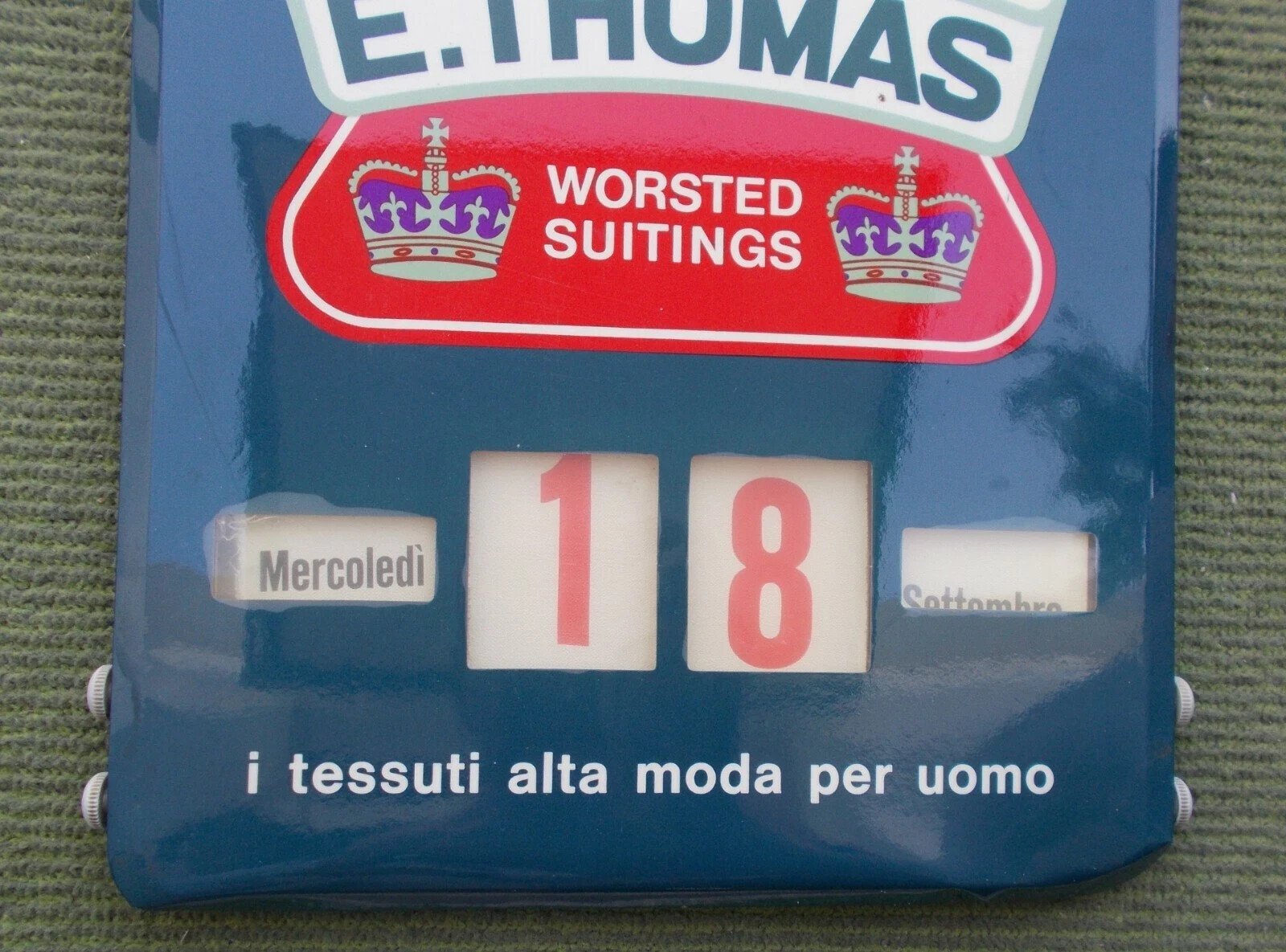 Moda Maschile, Abbigliamento, Tessuti, Filati: E. Thomas Worsted Suiting, Datario