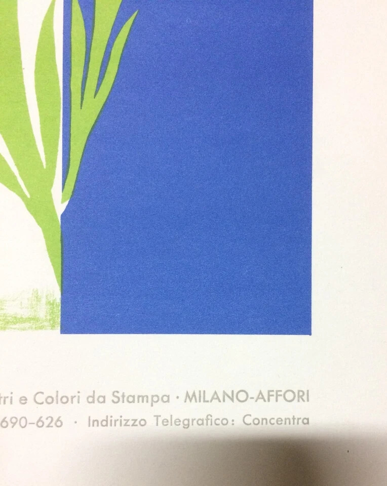 Grafica Pubblicitaria Colori Inchiostri Concentra Milano Affori, 1940 Circa