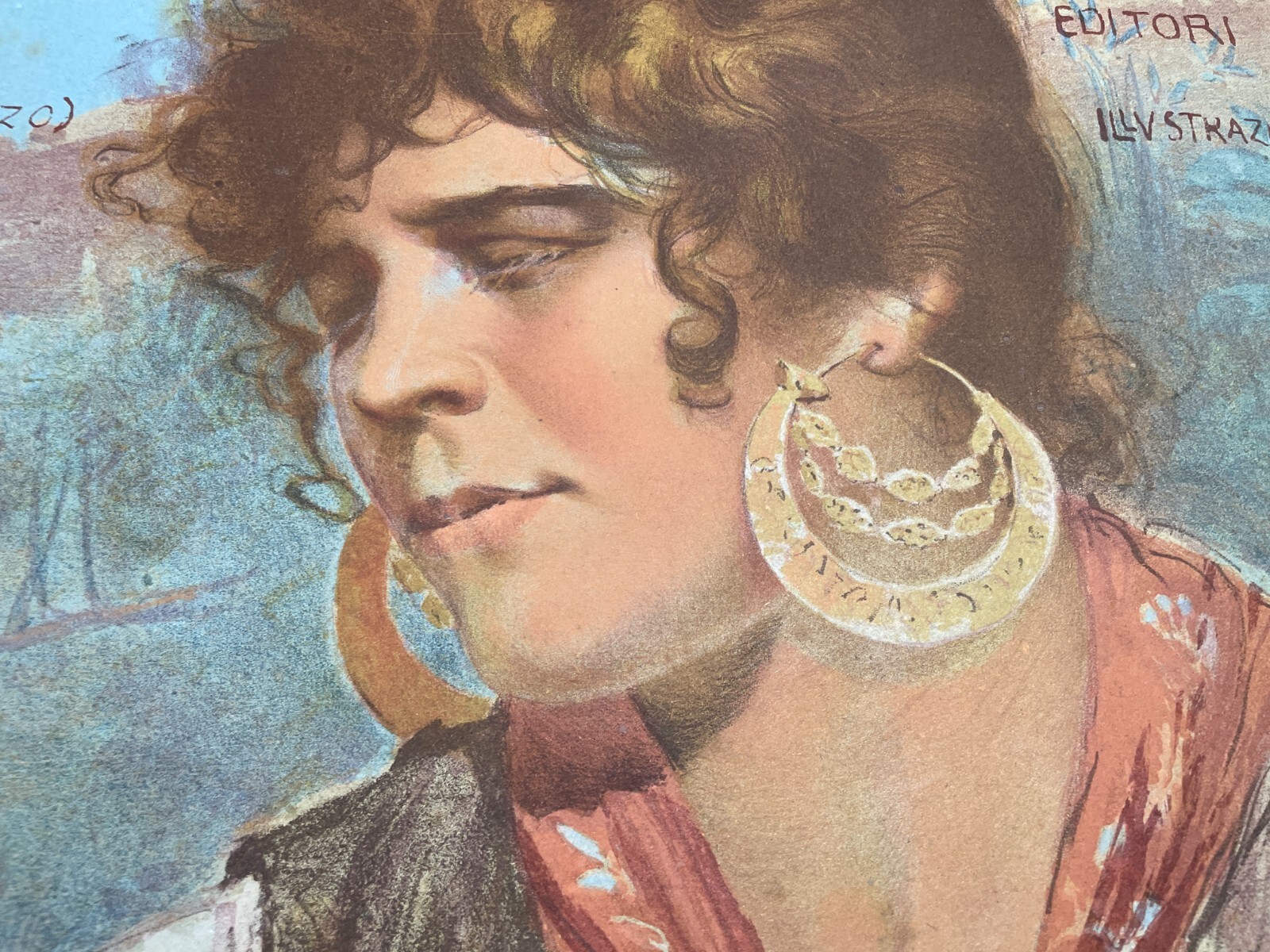 Abruzzo, Popoli: Arte Di Basilio Cascella, Pubblicitaria d'Epoca Centerbe Pascale