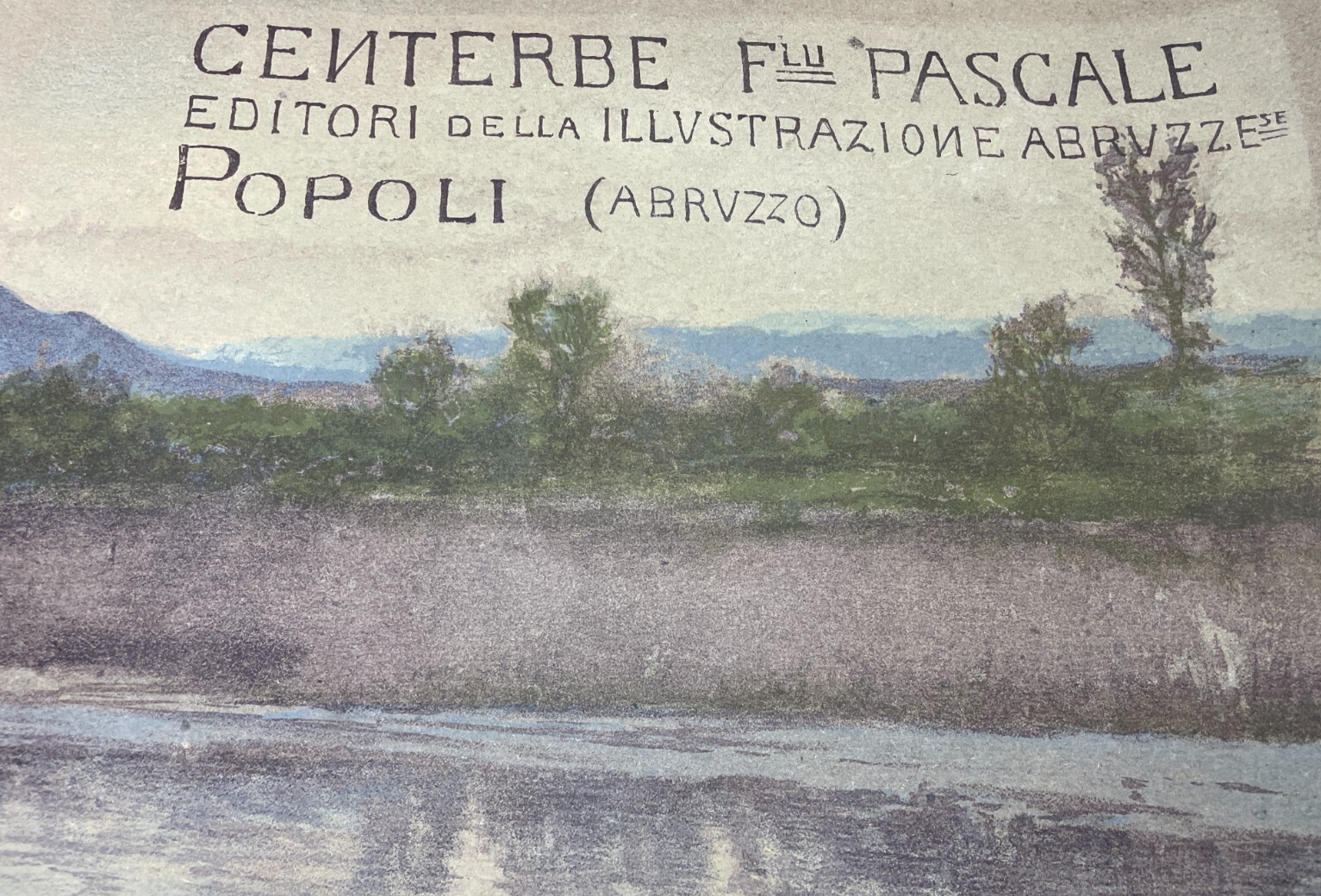 Abruzzo, Popoli: Arte Antica Pubblicitaria, Centerbe Pascale, Veduta Pastorale