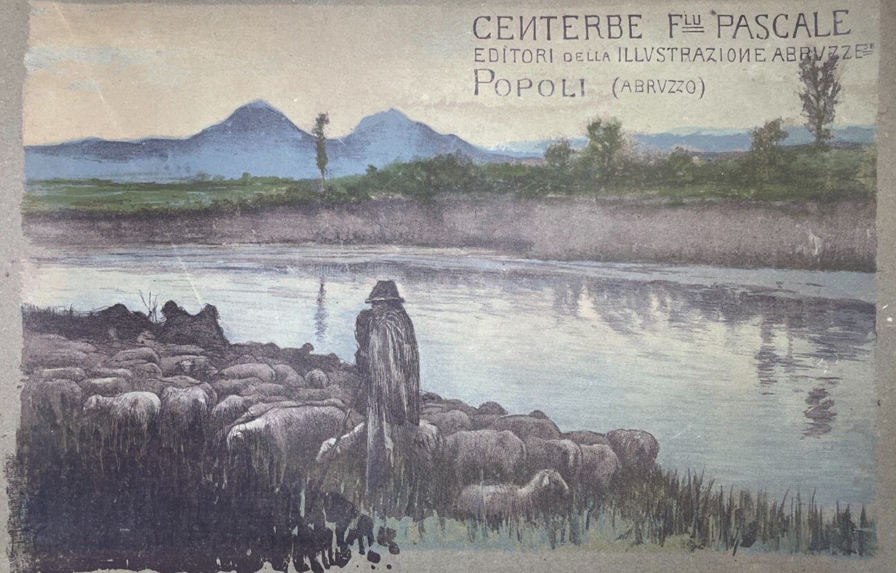 Abruzzo, Popoli: Arte Antica Pubblicitaria, Centerbe Pascale, Veduta Pastorale