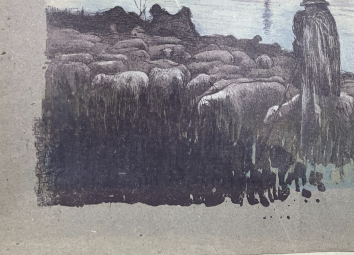 Abruzzo, Popoli: Arte Antica Pubblicitaria, Centerbe Pascale, Veduta Pastorale